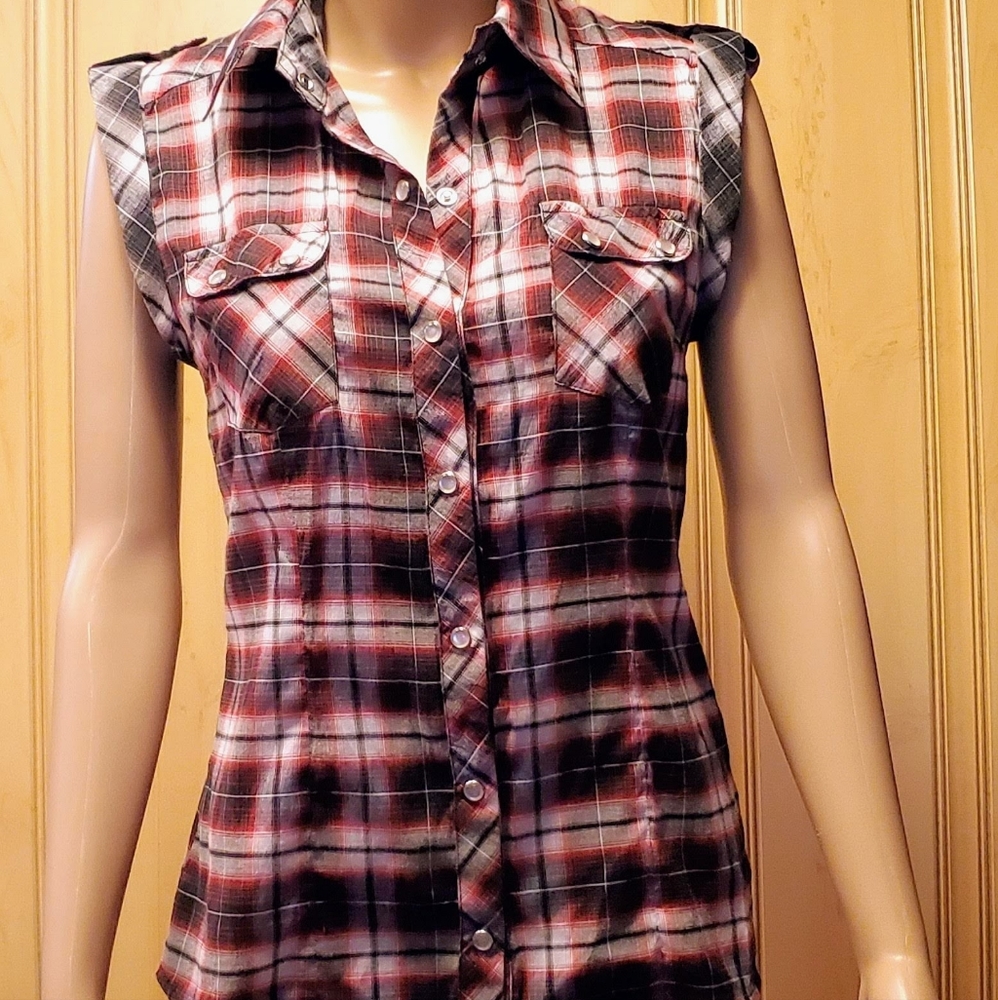 Tailored Plaid 'Paper Tree' Button Down Shirt